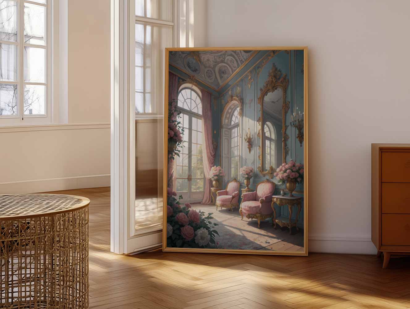 Romantische Bloemenkamer Poster-WallArtistic