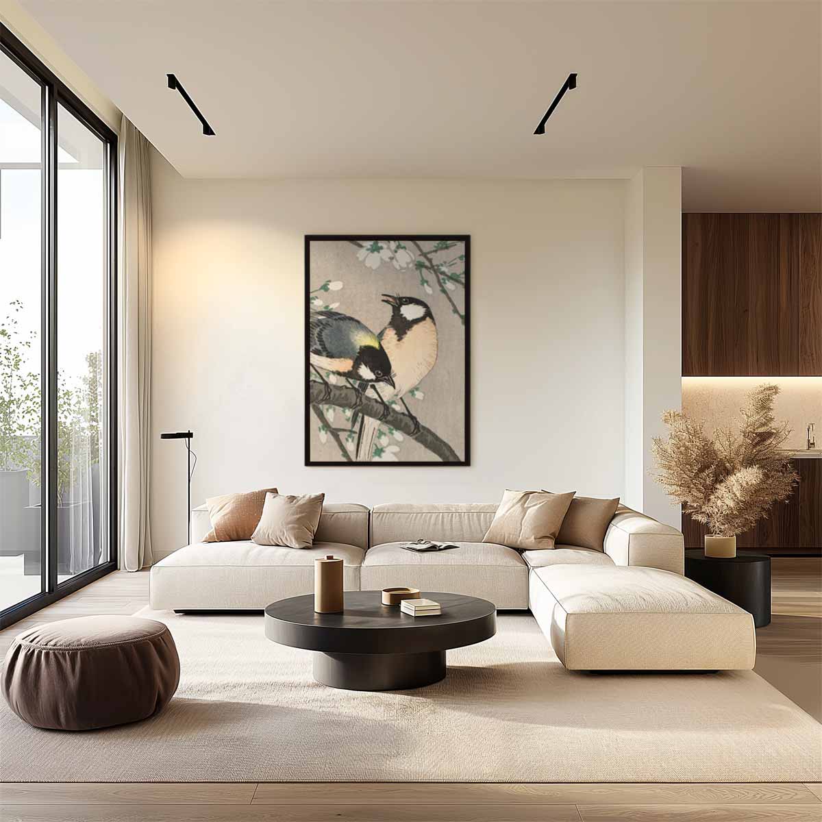 Zingende Vinkjes in de Lente Kunstwerk-canvas-dibond-plexiglas-wanddecoratie-WallArtistic