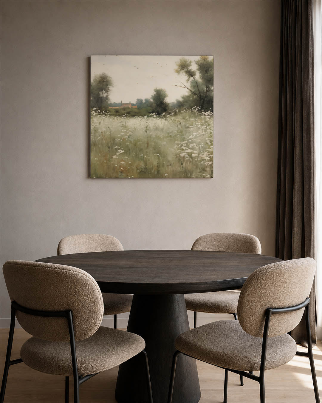 Rustig landschap Kunstwerk