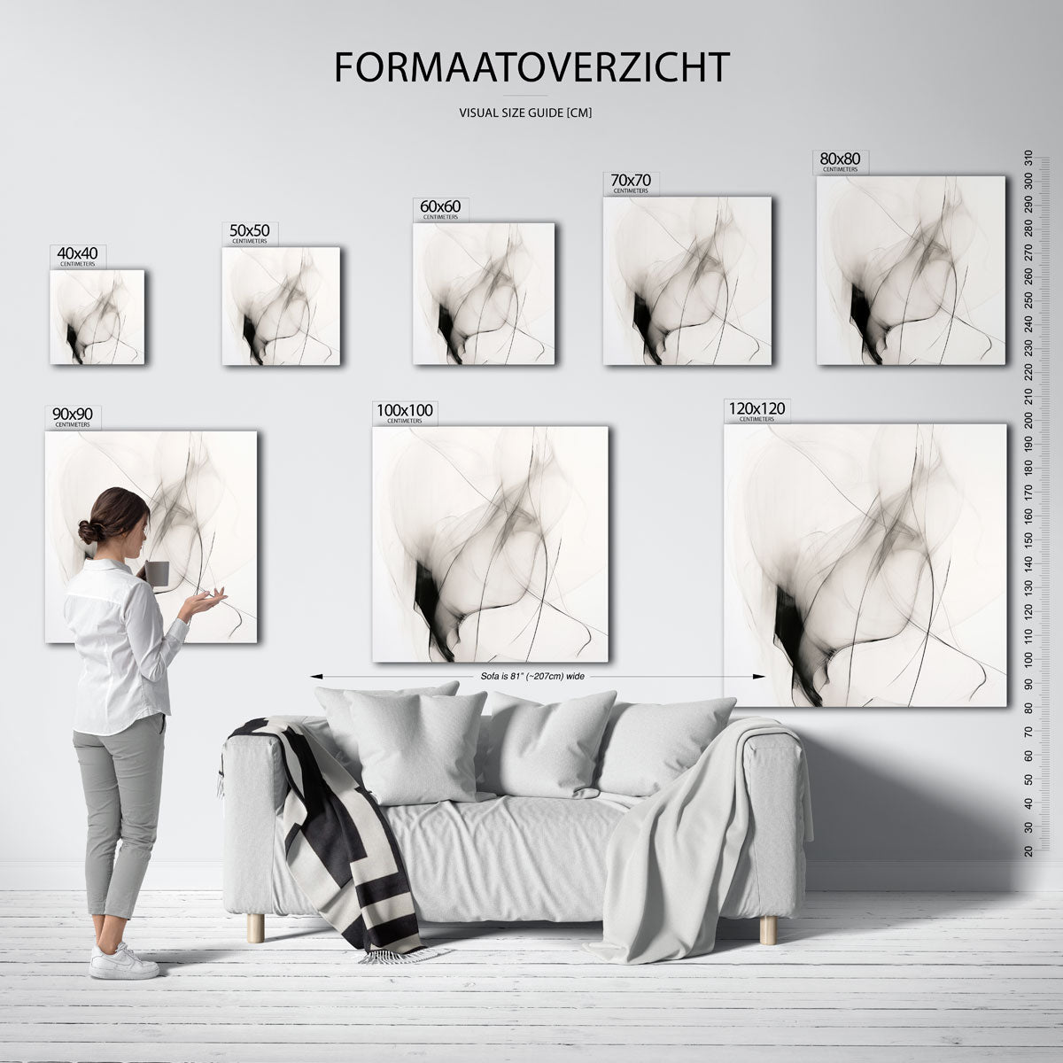 Abstracte lijnen Poster