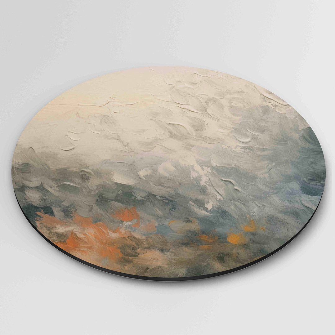 Abstracte wolken Muurcirkel