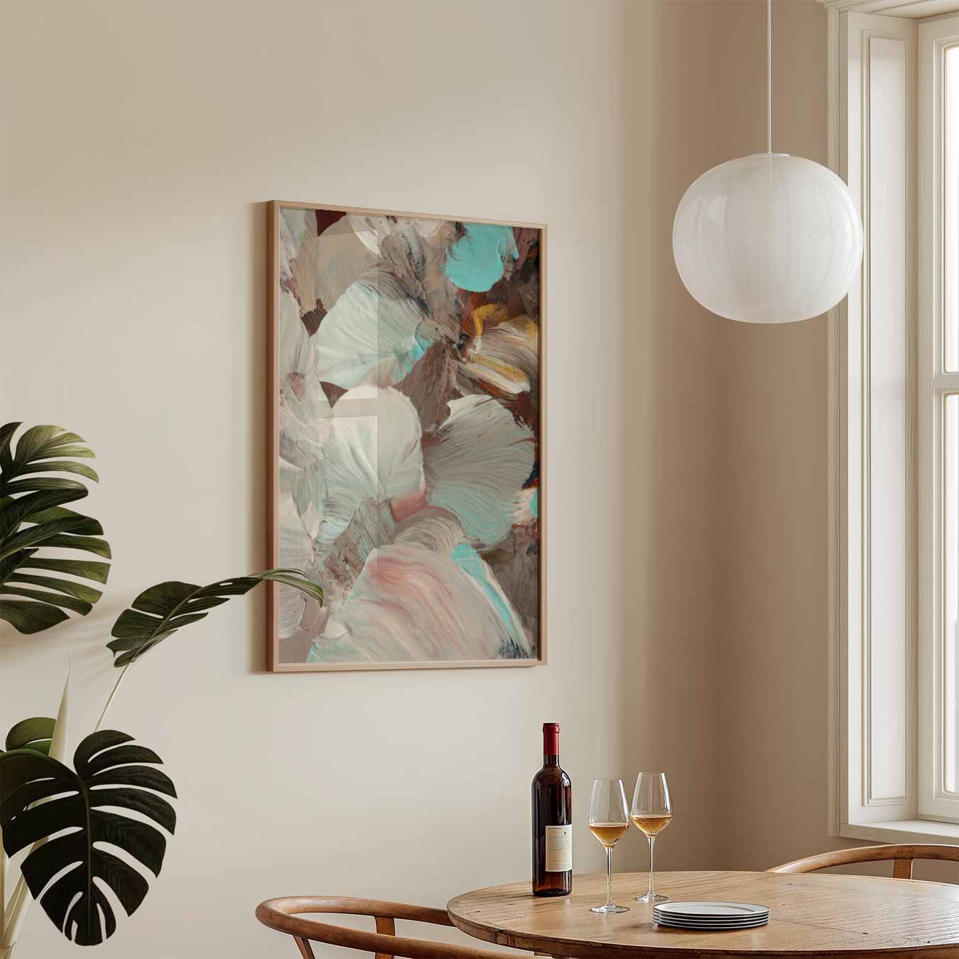 Dromerige Abstracte Kunstposter-WallArtistic