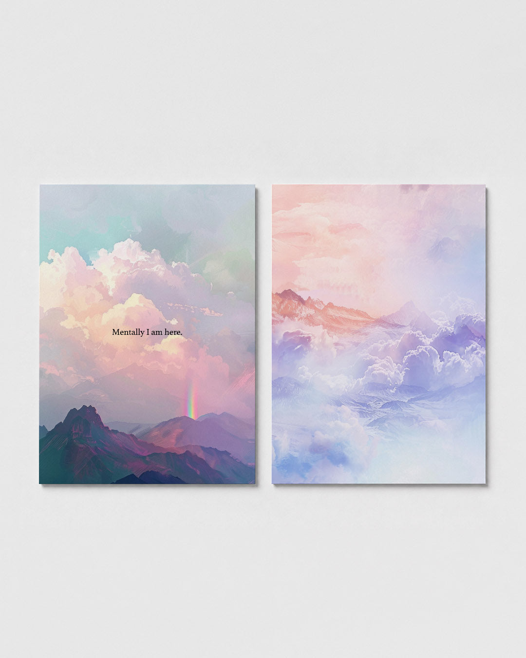 Dromerige berglandschap Posterset