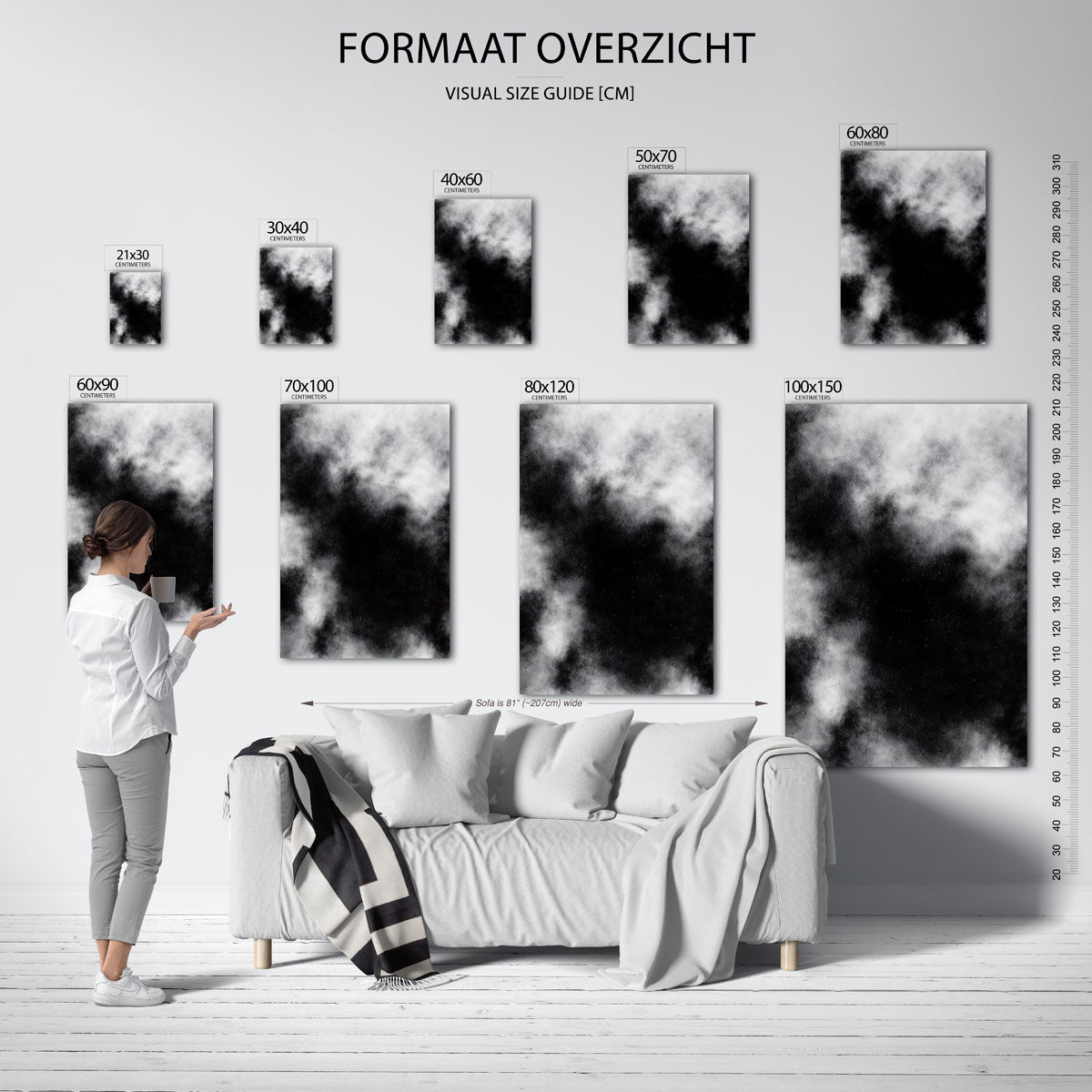 Abstracte wolken Poster