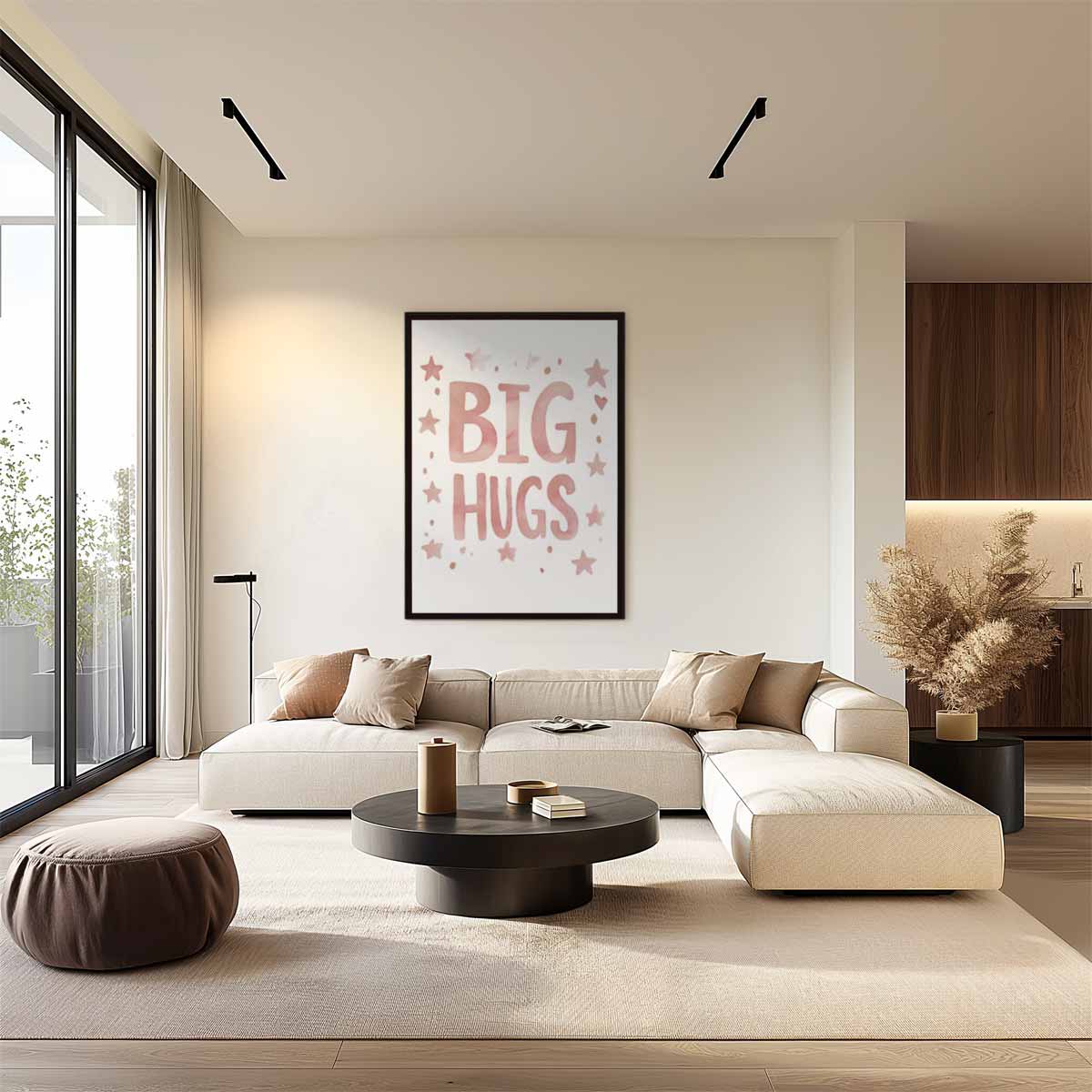 Big Hugs Poster Kunstwerk-canvas-dibond-plexiglas-wanddecoratie-WallArtistic