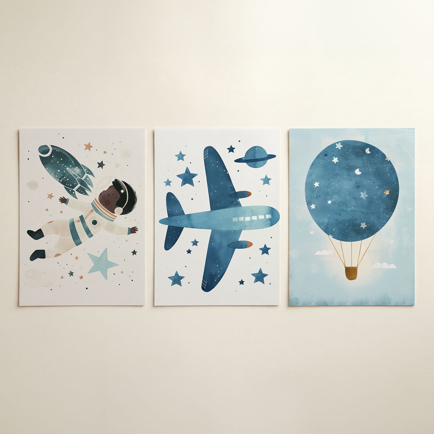 Ruimteavontuur illustratie Posterset