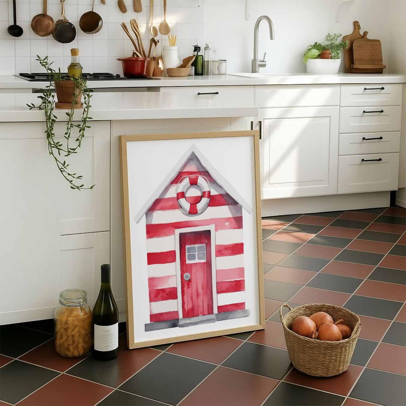 Strandhut Wonder Poster-WallArtistic