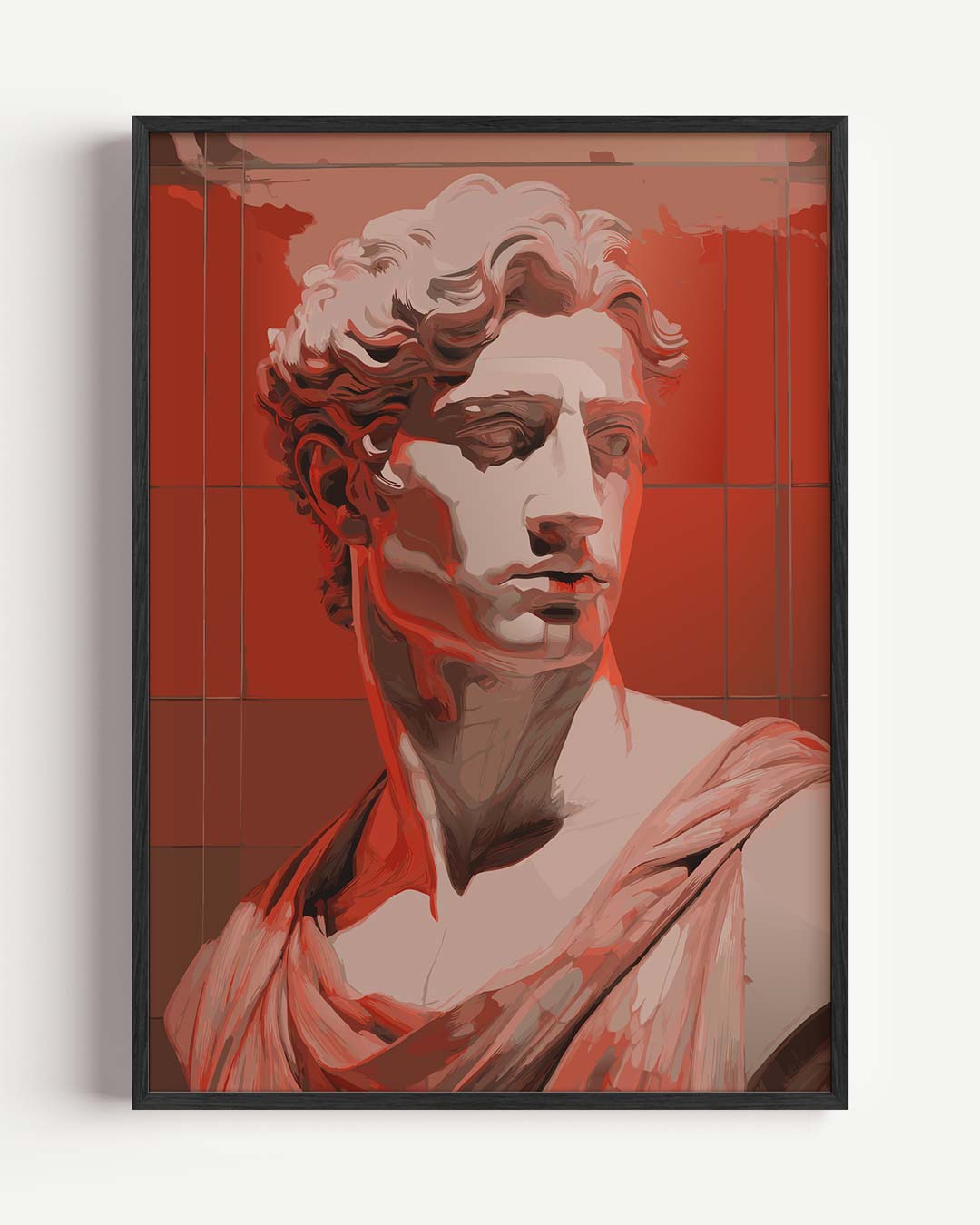 Stijlvolle Pop Art Beeldhouwwerken Poster-WallArtistic