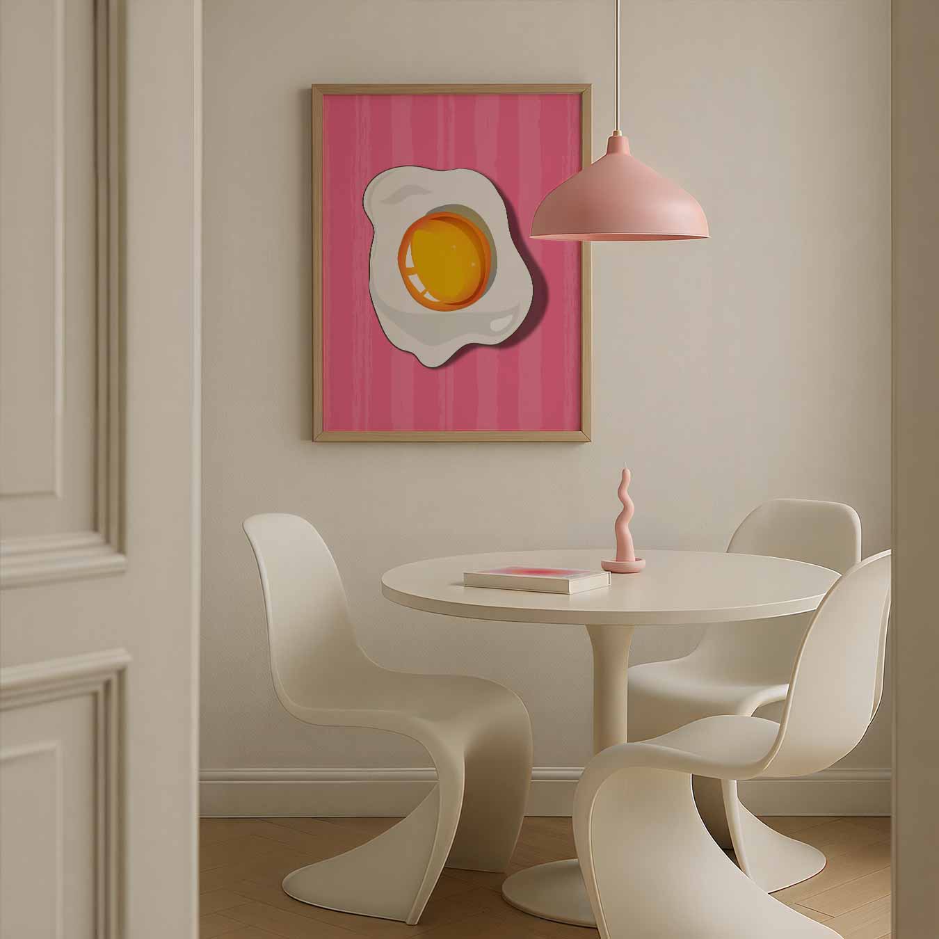 Vrolijke Gebakken Ei Poster-WallArtistic