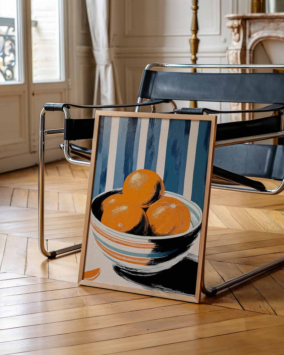 Citrusfrisse Sinaasappelkom Poster-WallArtistic