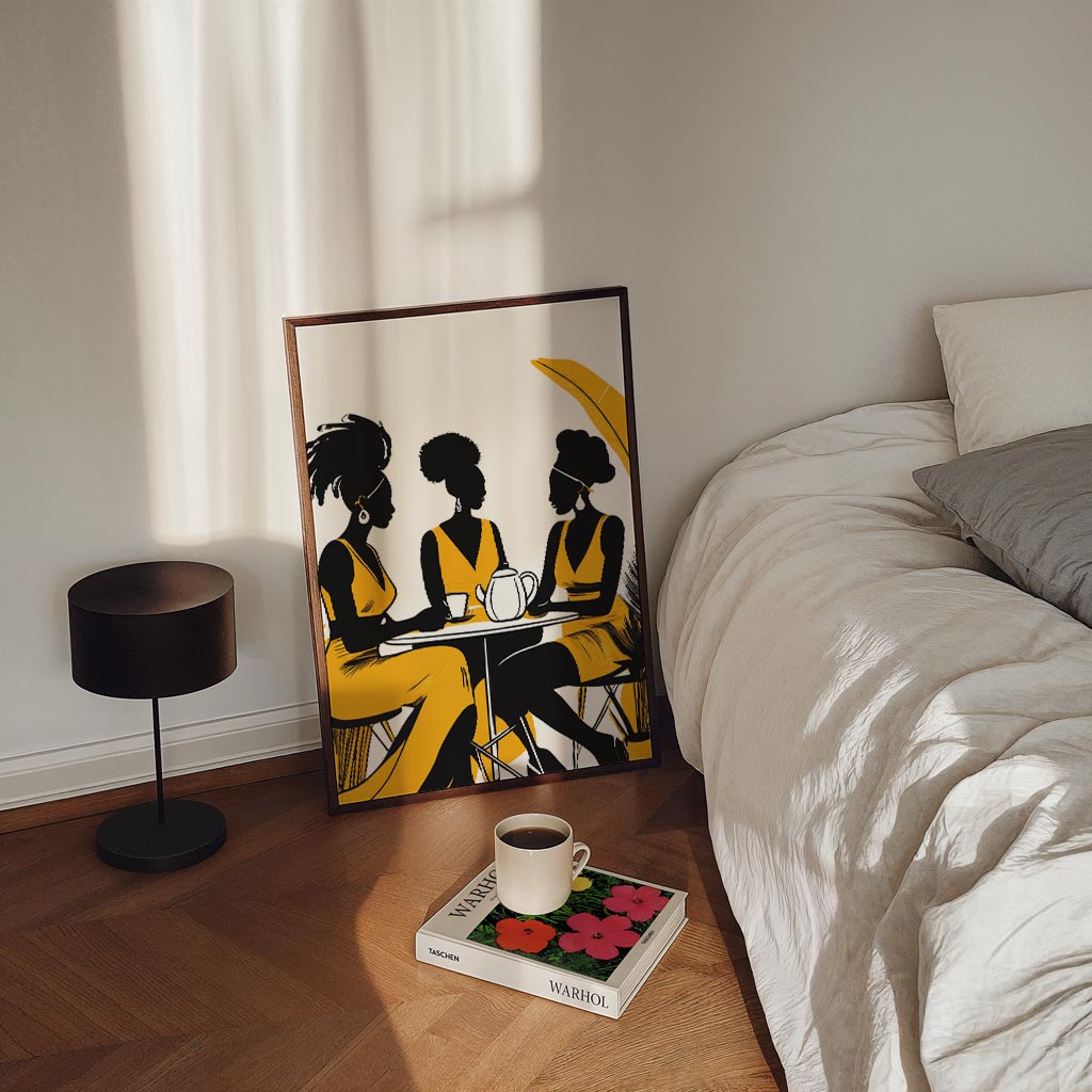 Vriendinnencafé Art Print Poster-WallArtistic