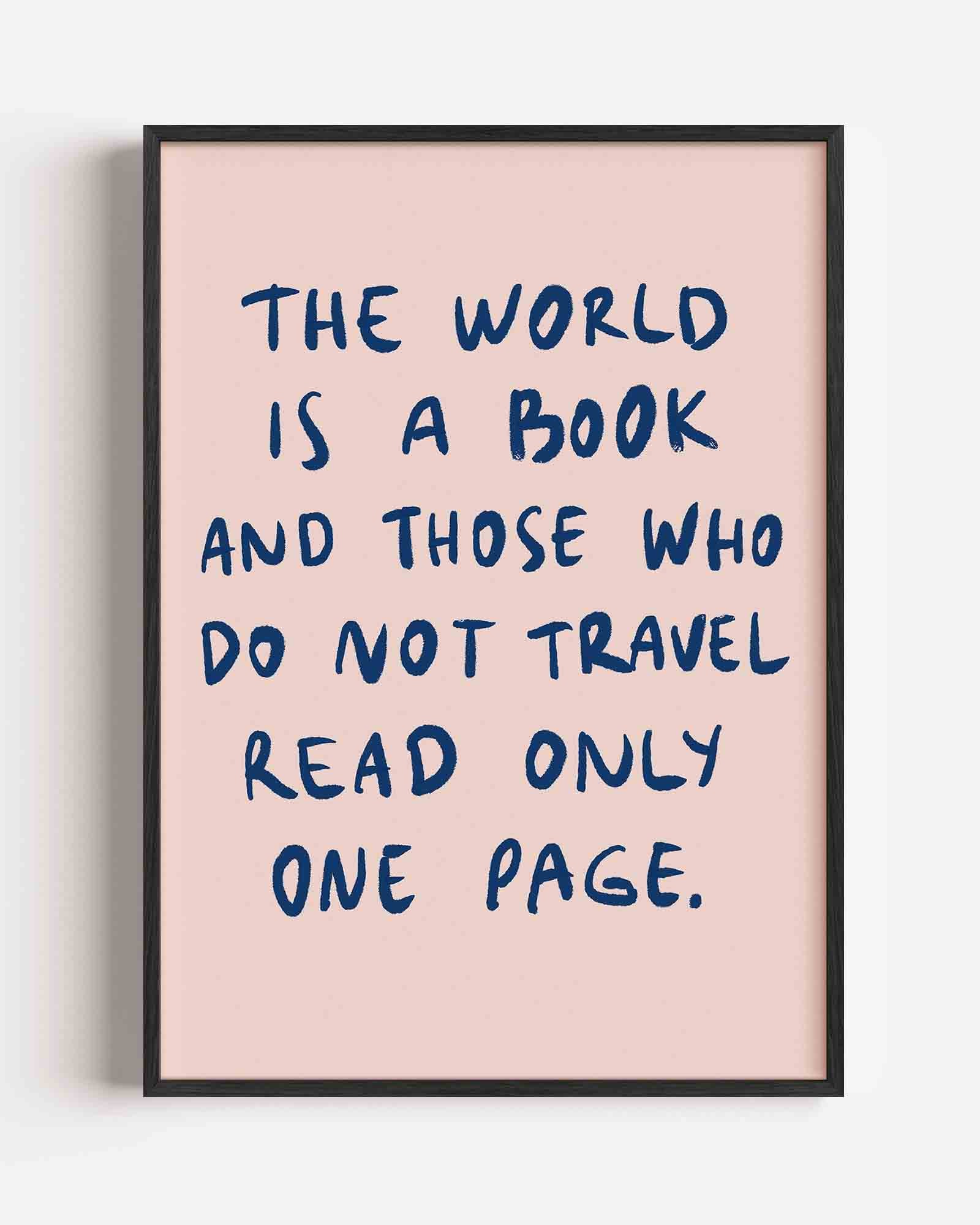 Wereld boek citaat Poster