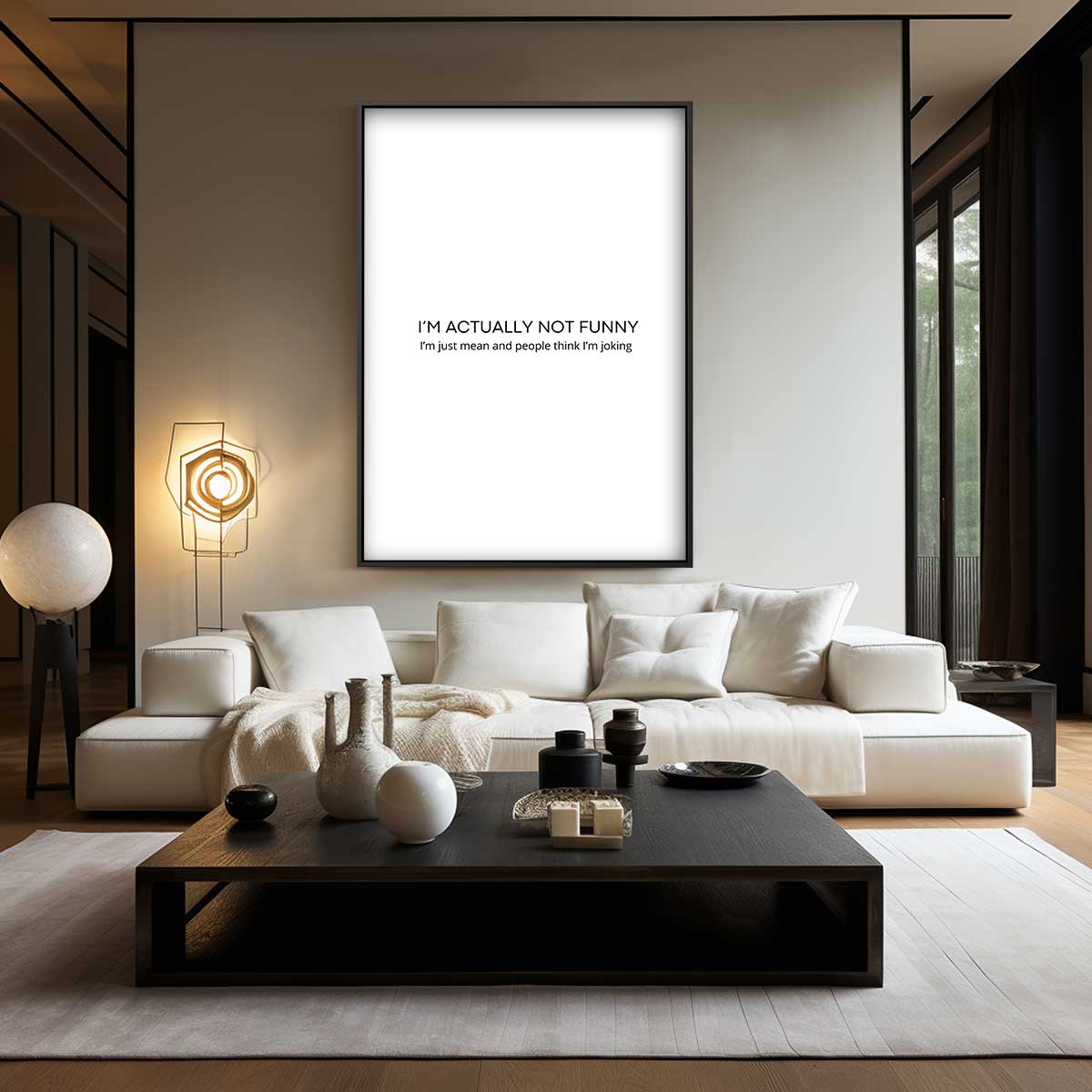 Humoristische Wandslogan Kunstwerk-canvas-dibond-plexiglas-wanddecoratie-WallArtistic