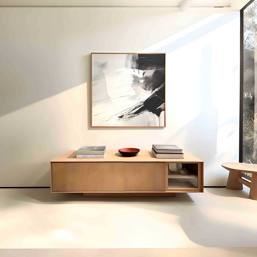 Abstracte zwart wit Poster