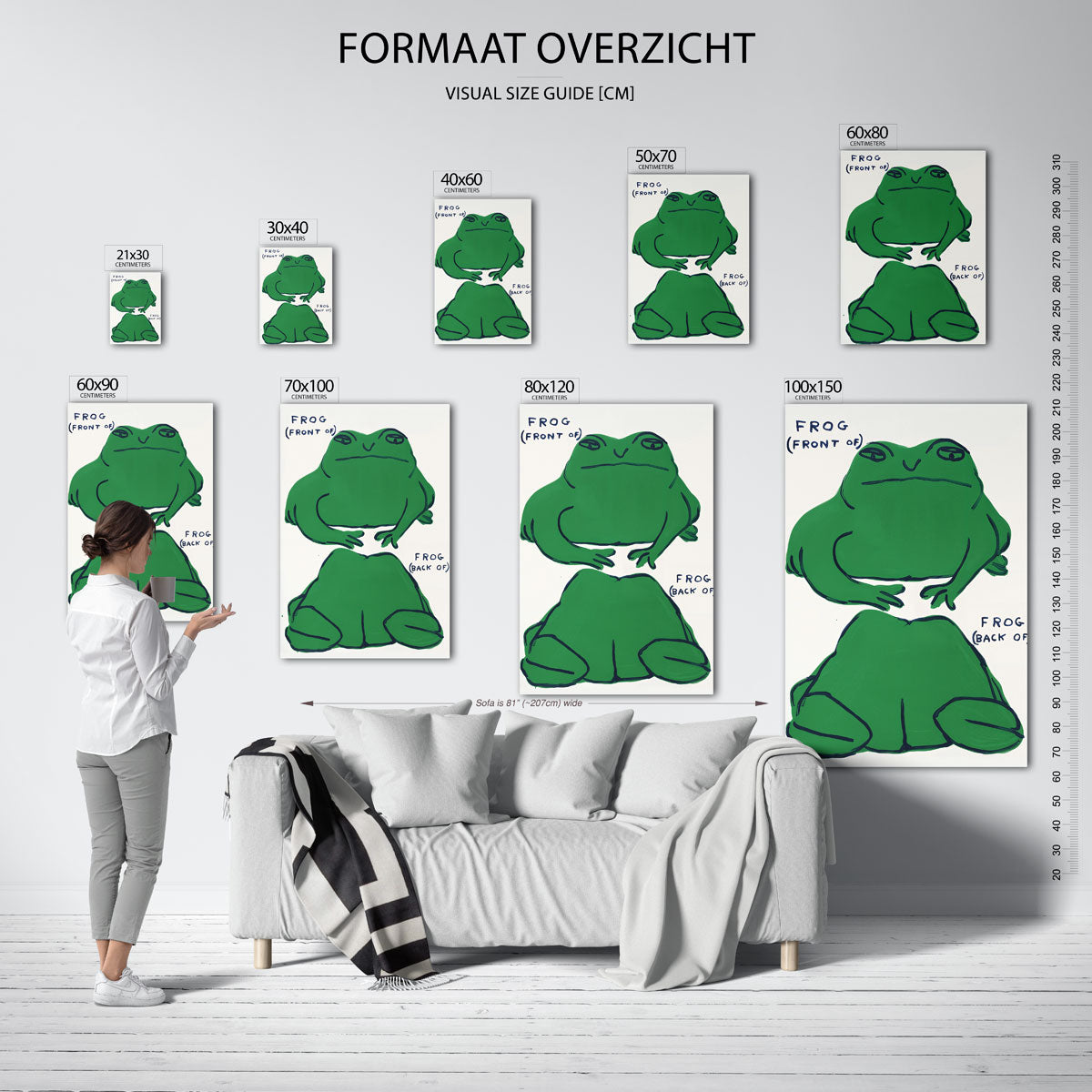 Groene kikker Poster