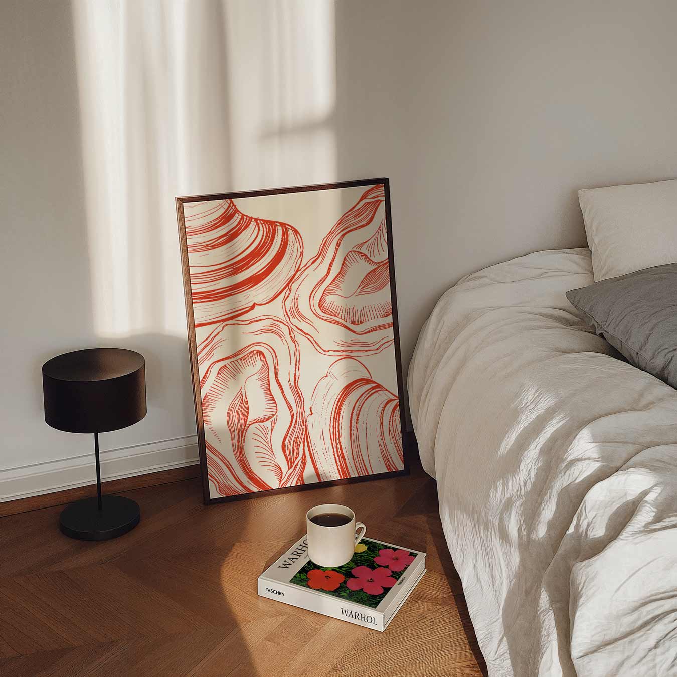 Abstracte Schelpenillustratie Poster-WallArtistic