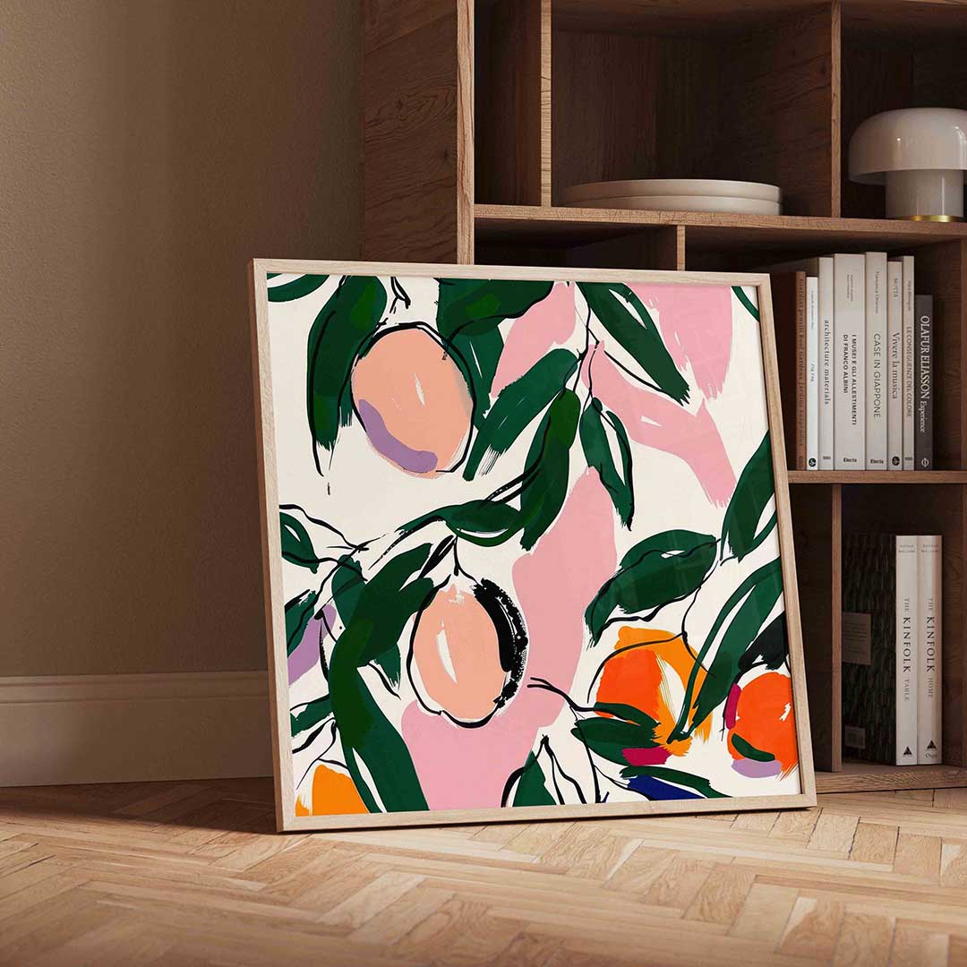 Fruit en bladeren Poster