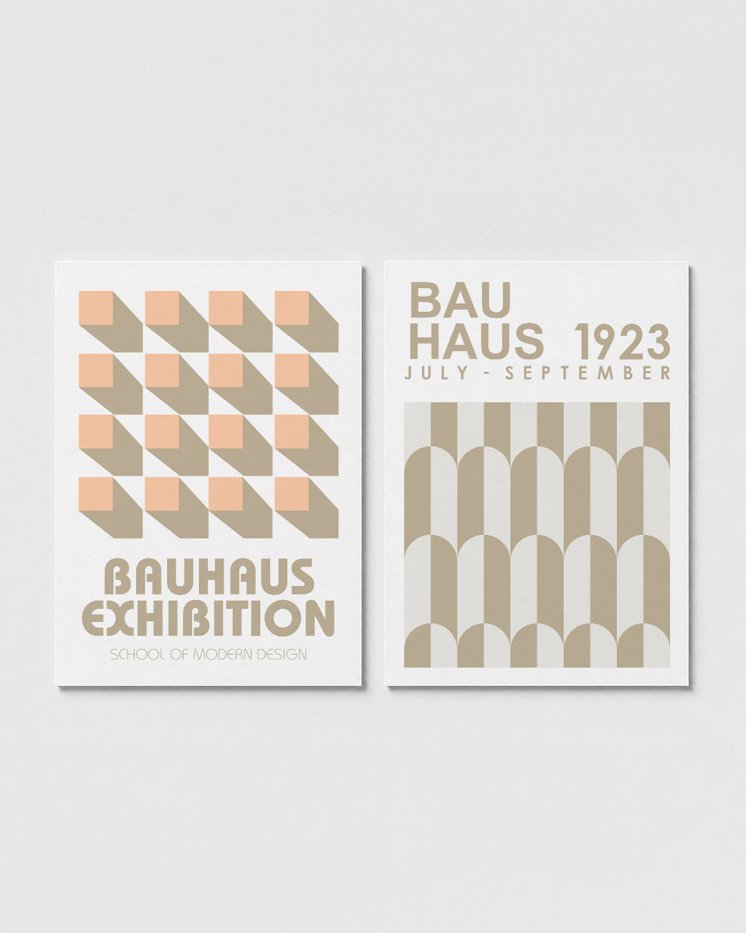 Vorm en schaduw Posterset