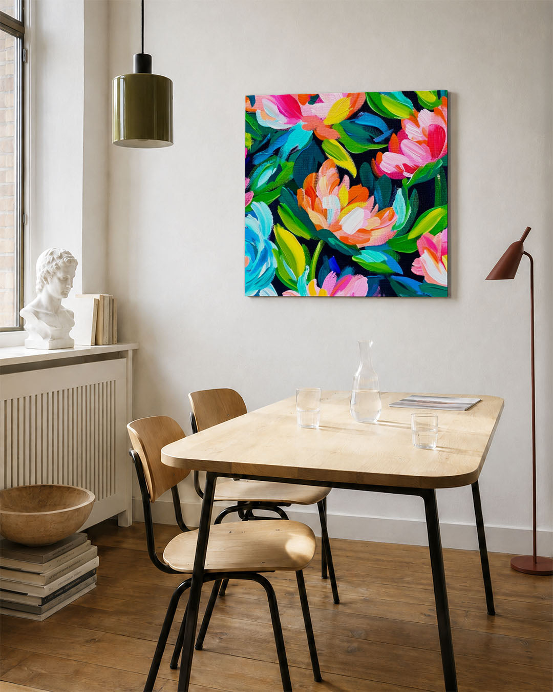 Kleurrijke bloemenpracht Kunstwerk