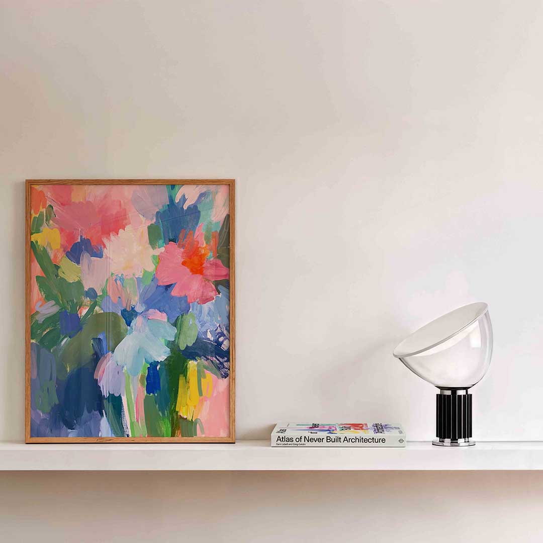 Bloemen in levendige kleuren Poster