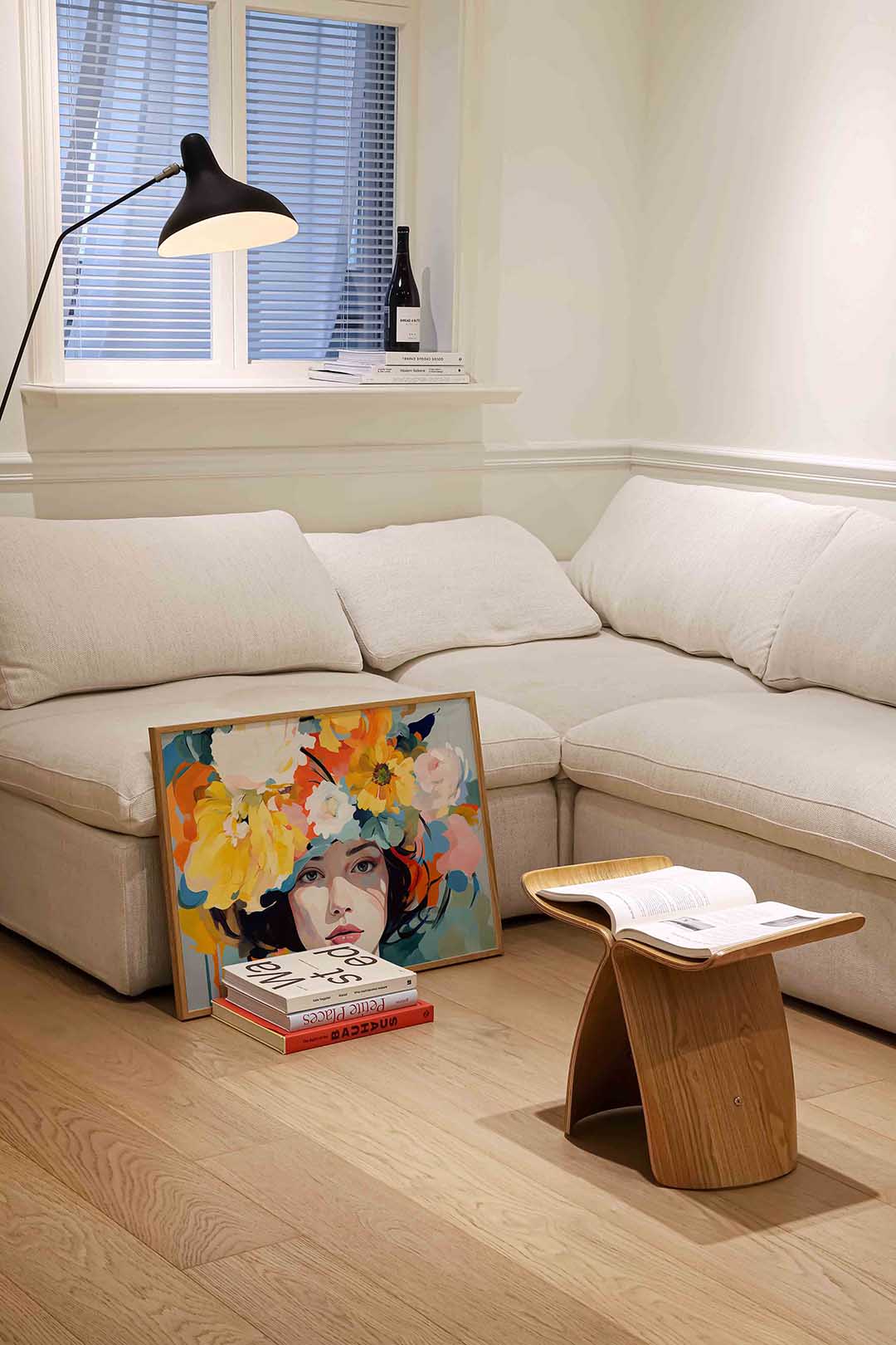 Vrouw met bloemen Poster