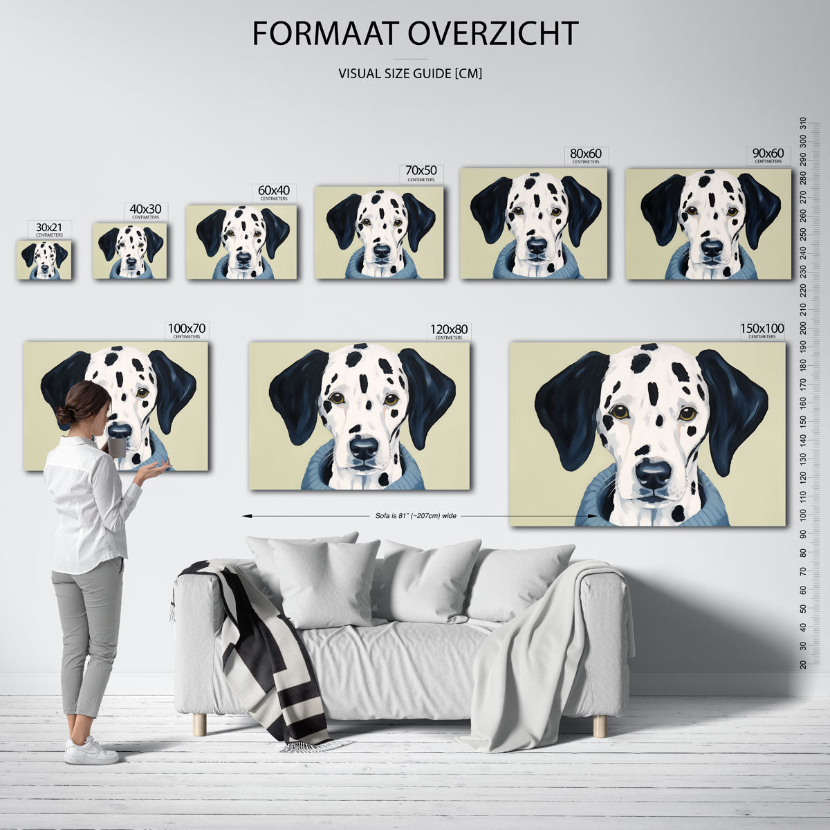 Dalmatier met trui Poster