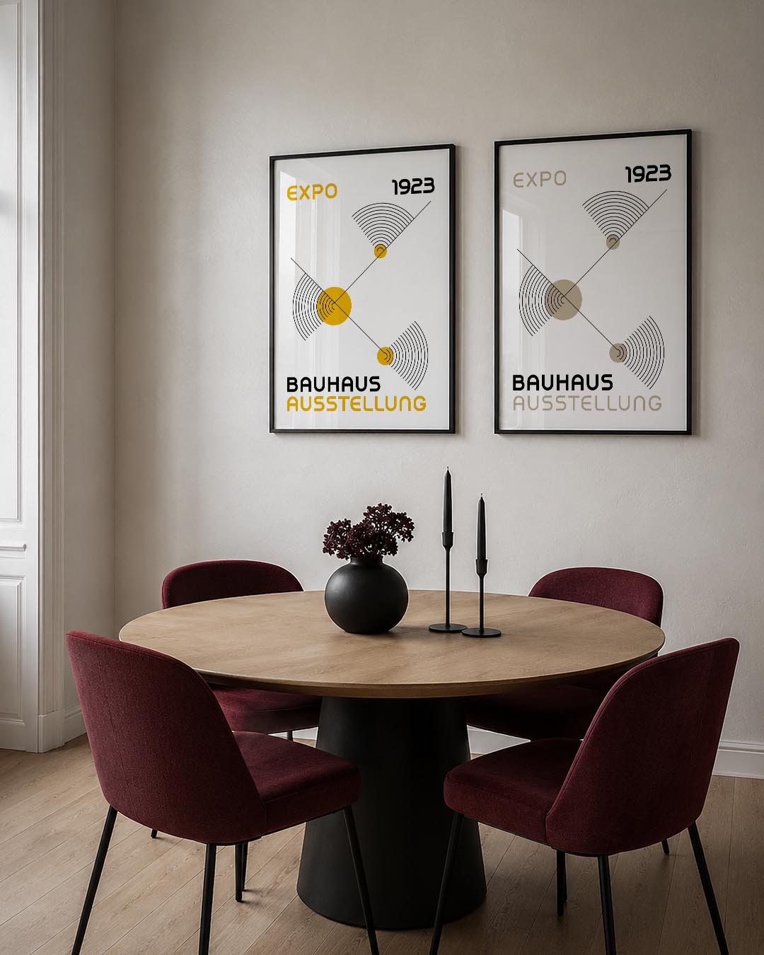 Lijnen en cirkelvlakken Posterset