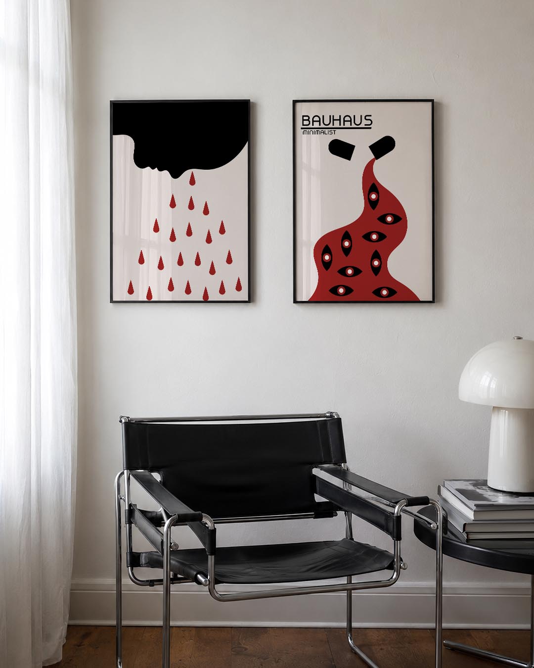 Vorm en druppels Posterset