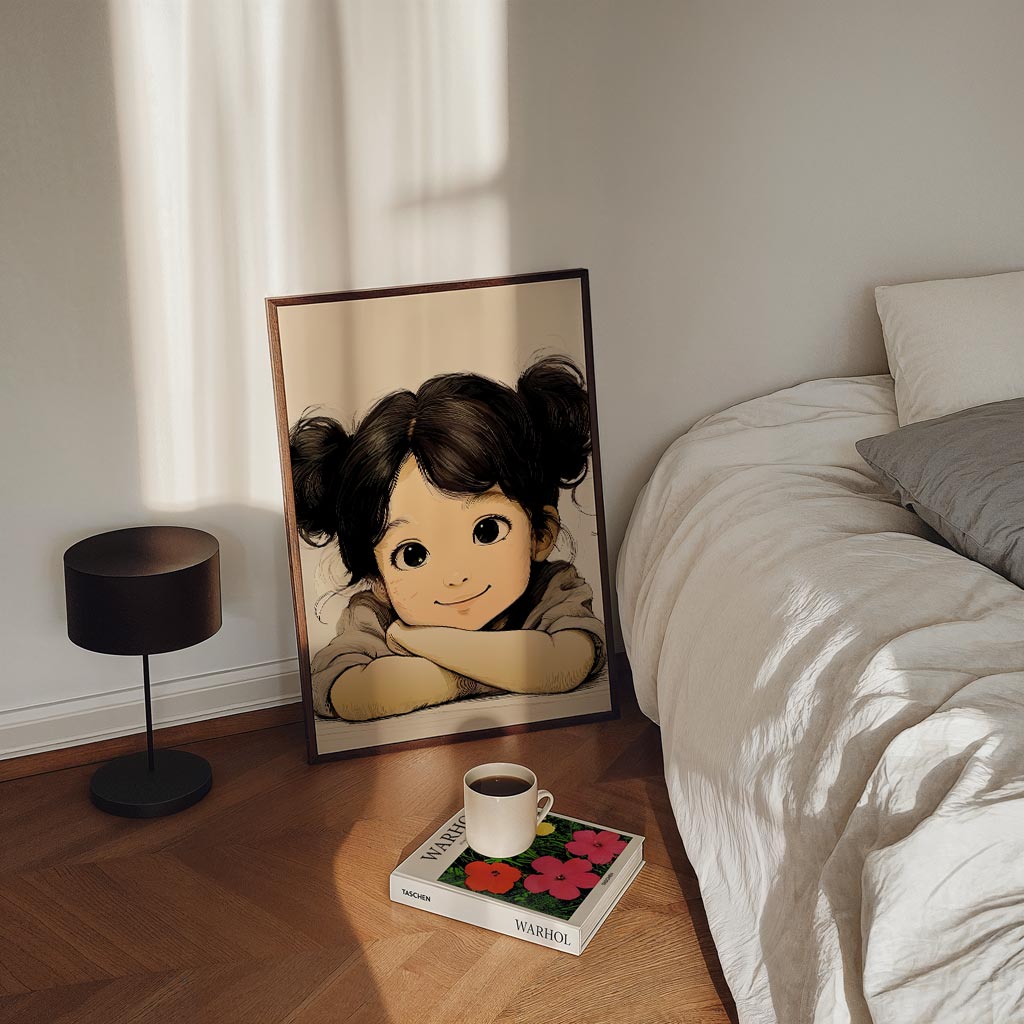 Schattige Kinderposter met Vrolijke Illustratie Poster-WallArtistic