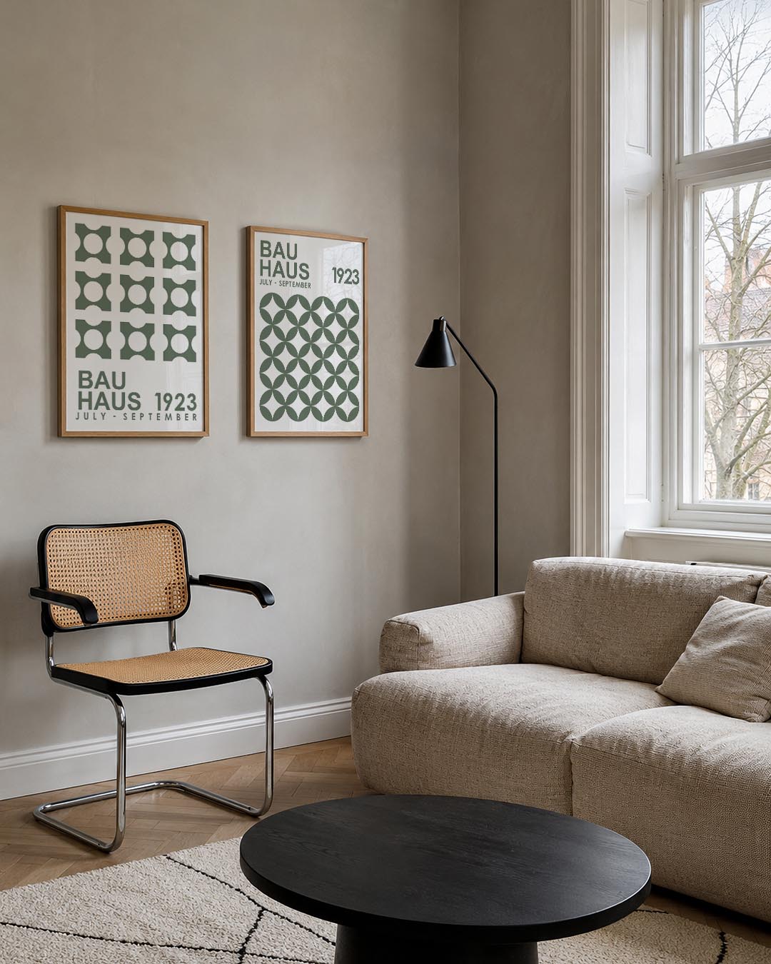 Cirkelpatroon en tekst Posterset