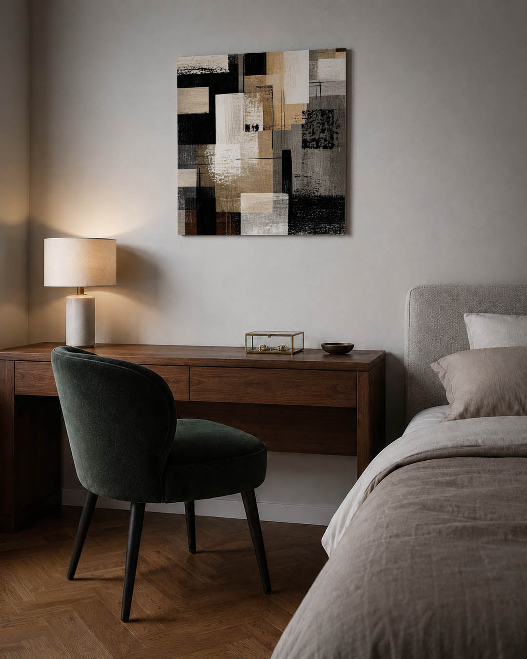 Geometrische compositie Kunstwerk