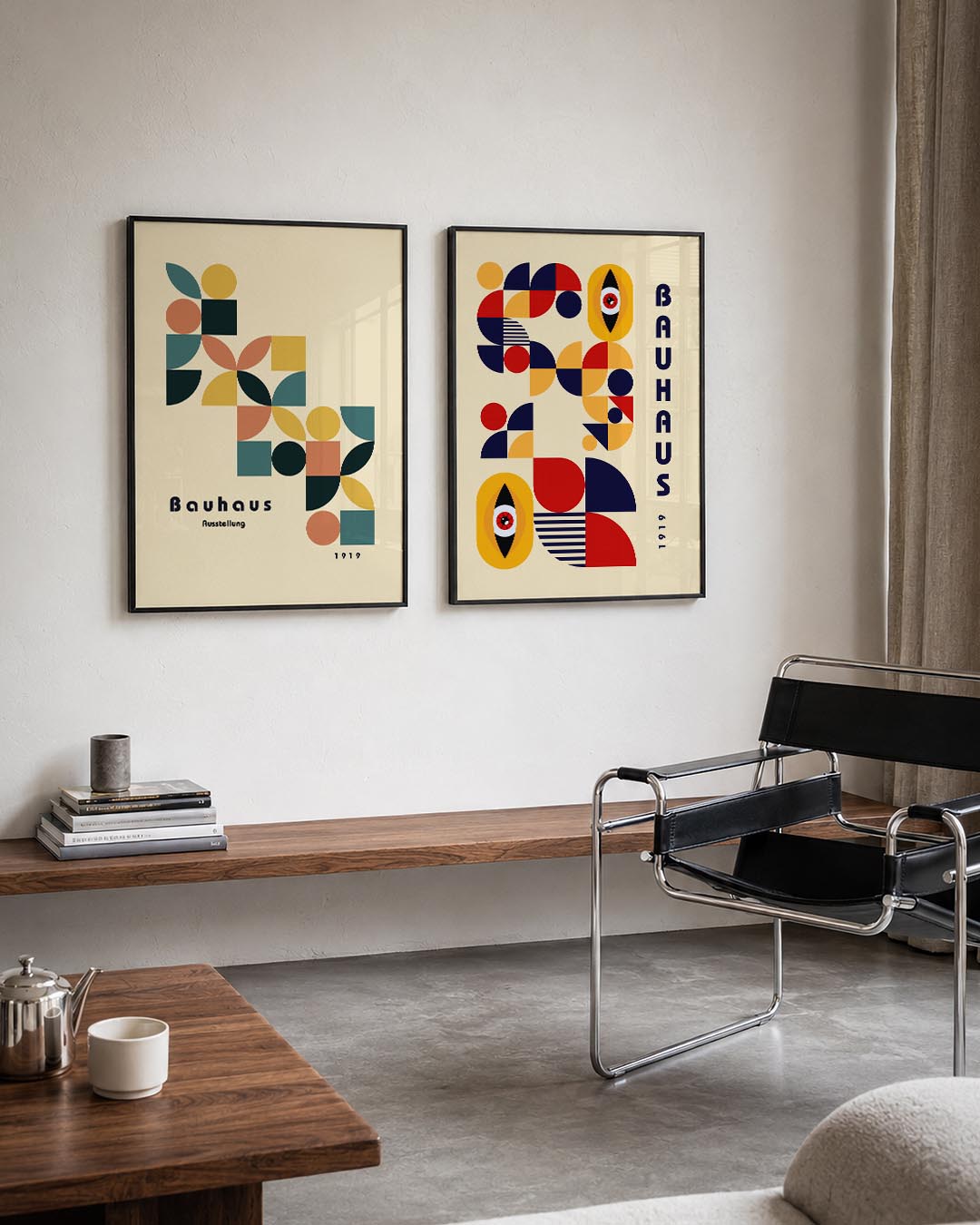 Vormen en kleurvlakken Posterset