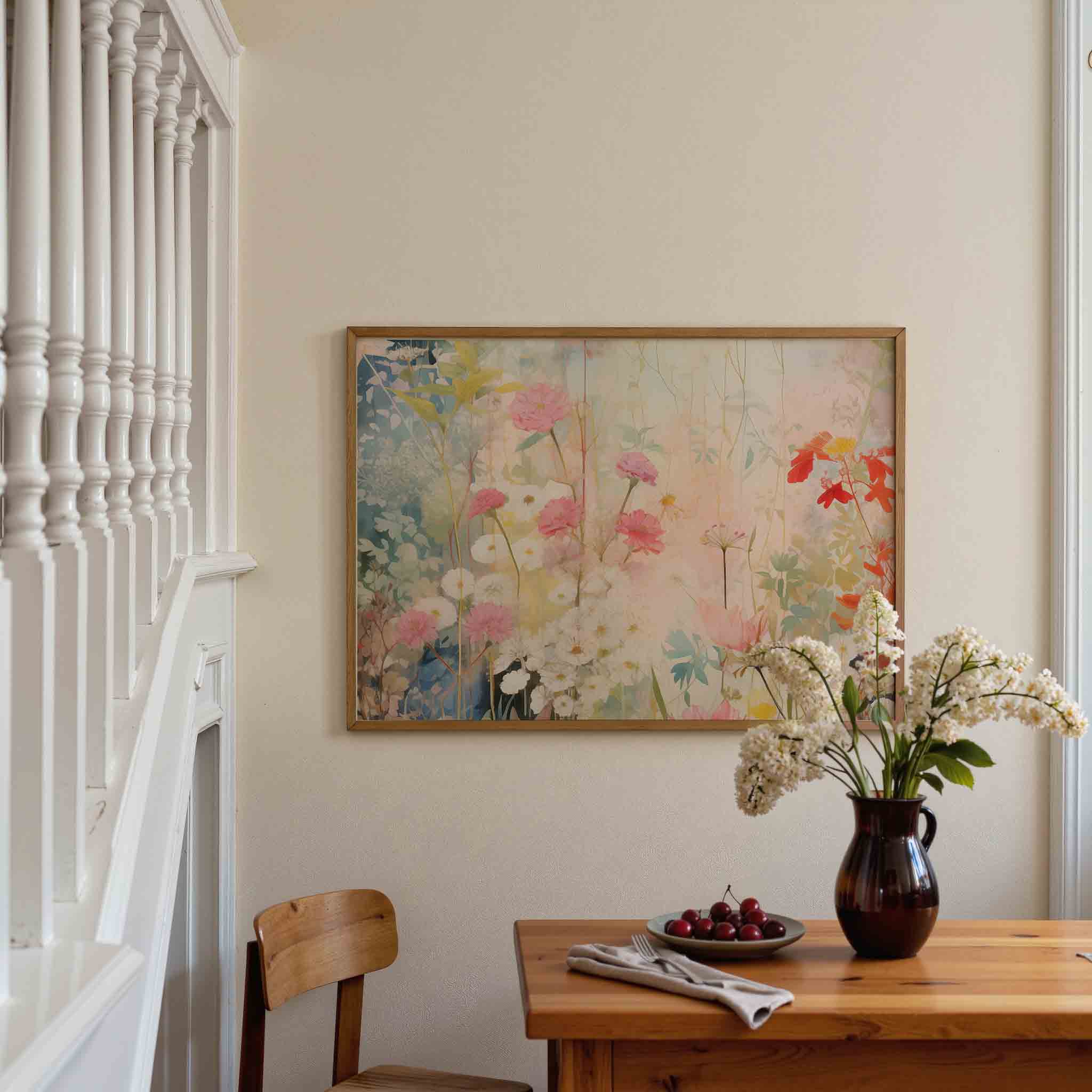 Bloemen in zachte tinten Poster