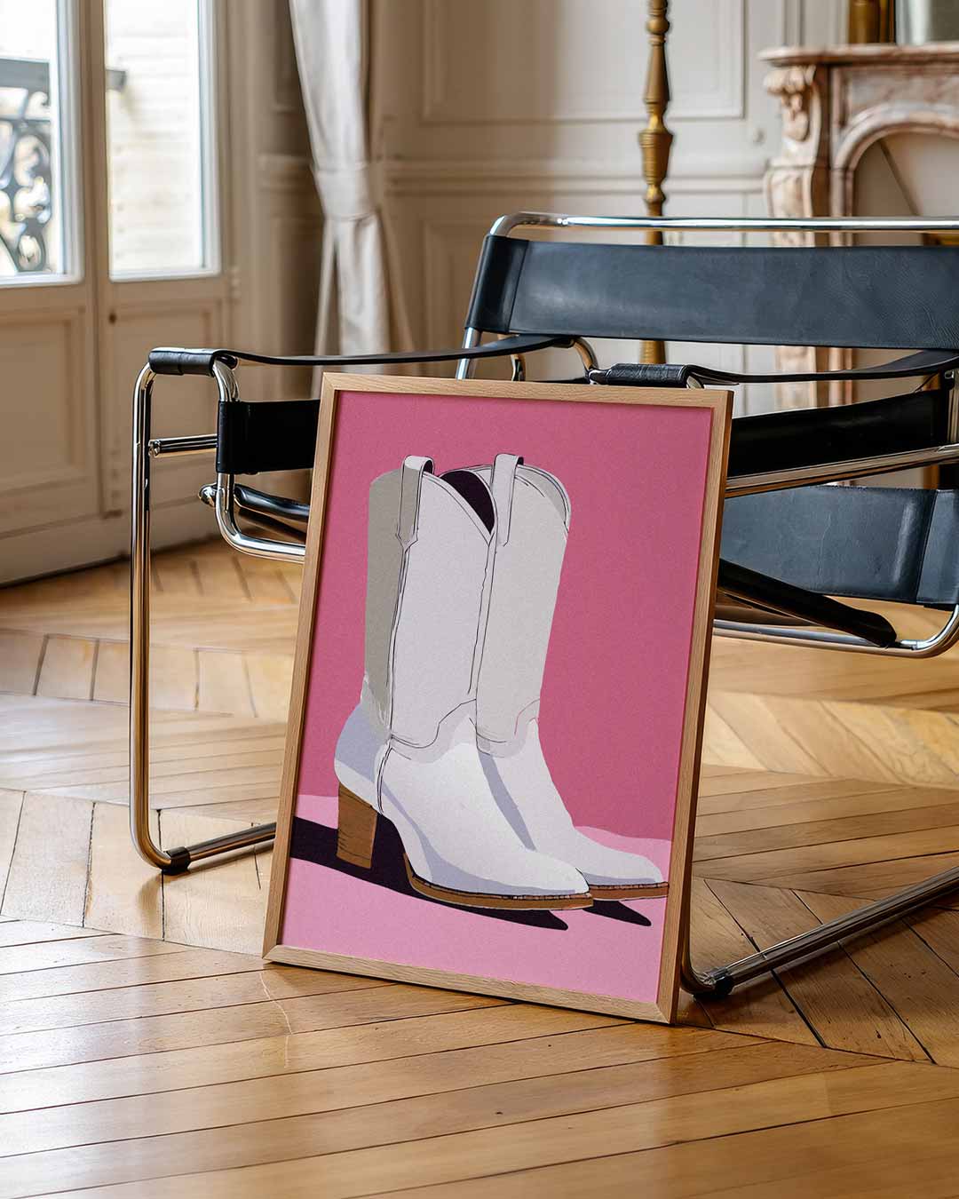 Stijlvolle Cowboylaarzen Poster-WallArtistic