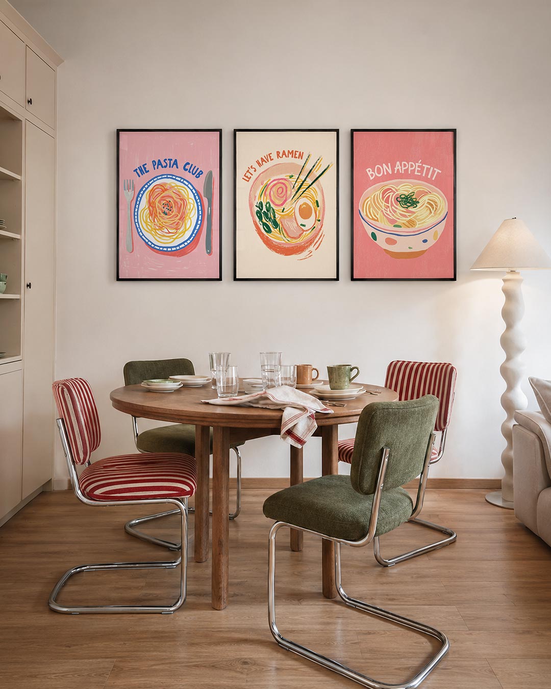 Eetlustige kleurenspel Posterset