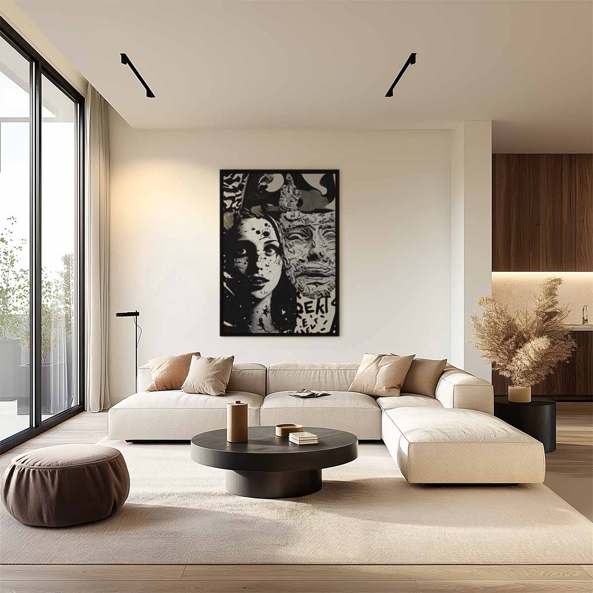 Abstract kunstwerk Kunstwerk-canvas-dibond-plexiglas-wanddecoratie-WallArtistic