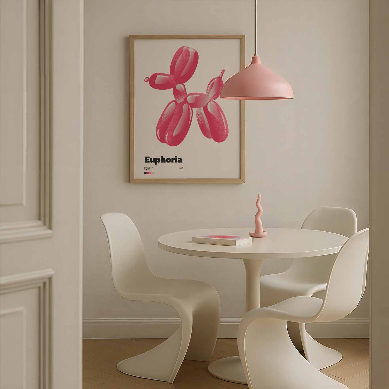 Balloon Hondje Poster-WallArtistic