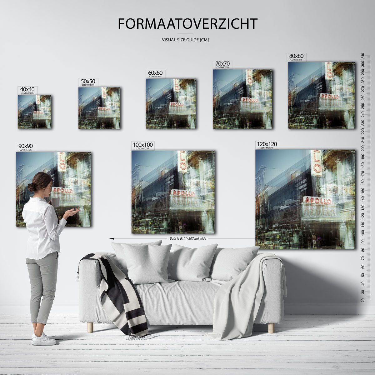 Stedelijke gelaagdheid Poster