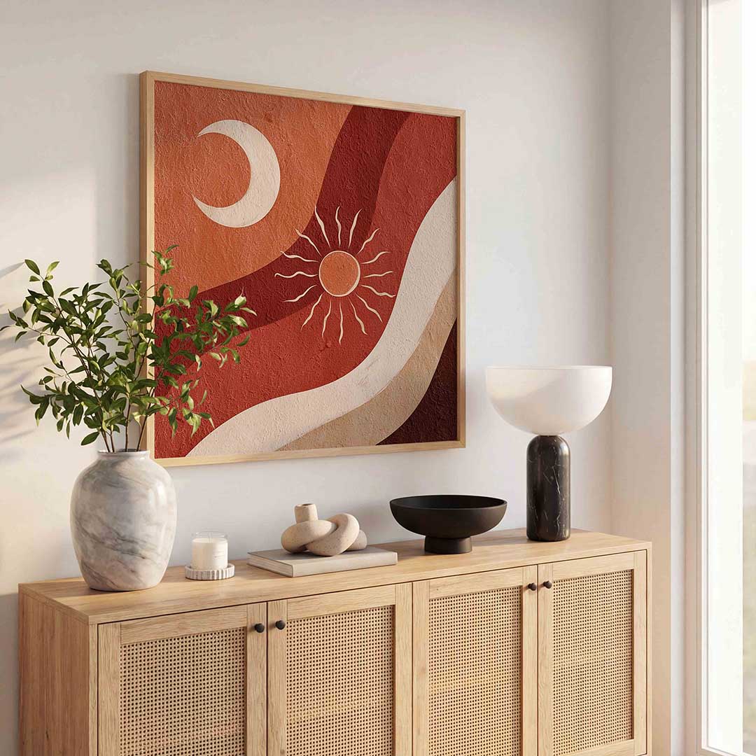 Zon en maan Poster