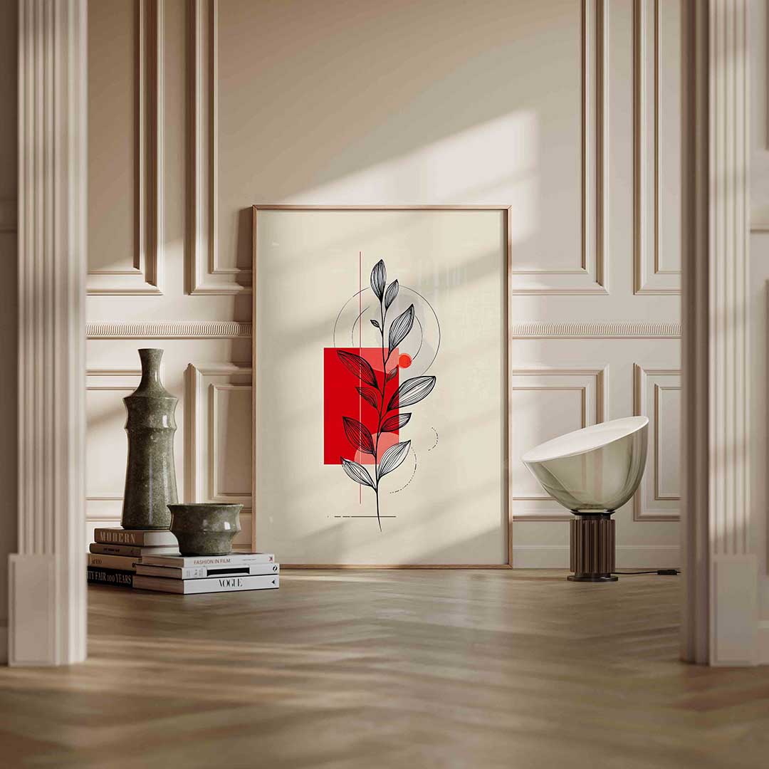 Minimalistische plant Poster