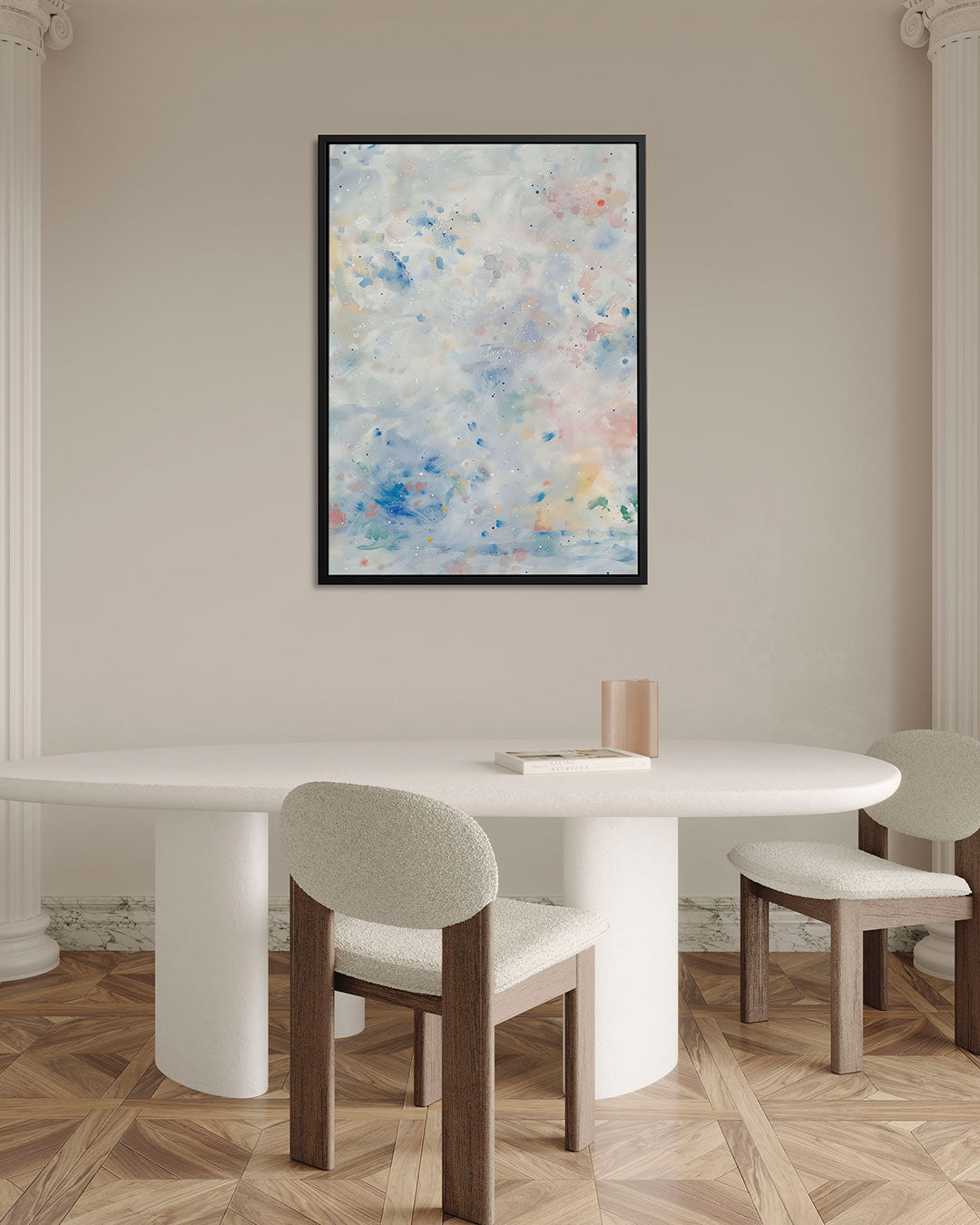 Dromerige kleurencompositie Kunstwerk