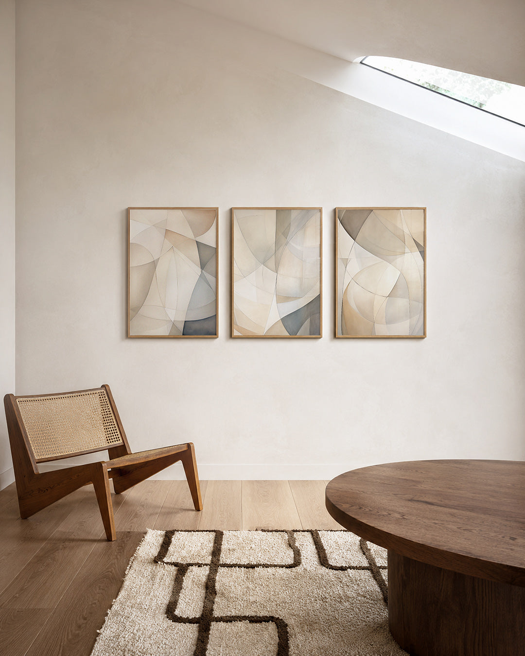 Vloeiende vormen Posterset