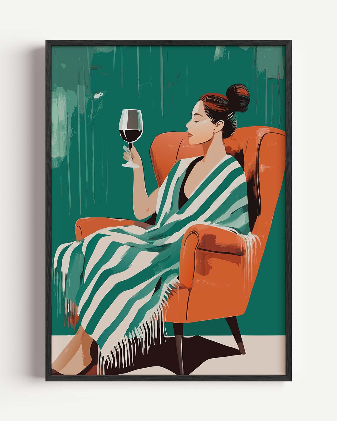 Relax & Wine Vibes Poster-WallArtistic