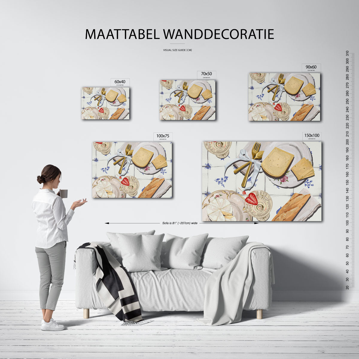 Eettafel compositie Kunstwerk