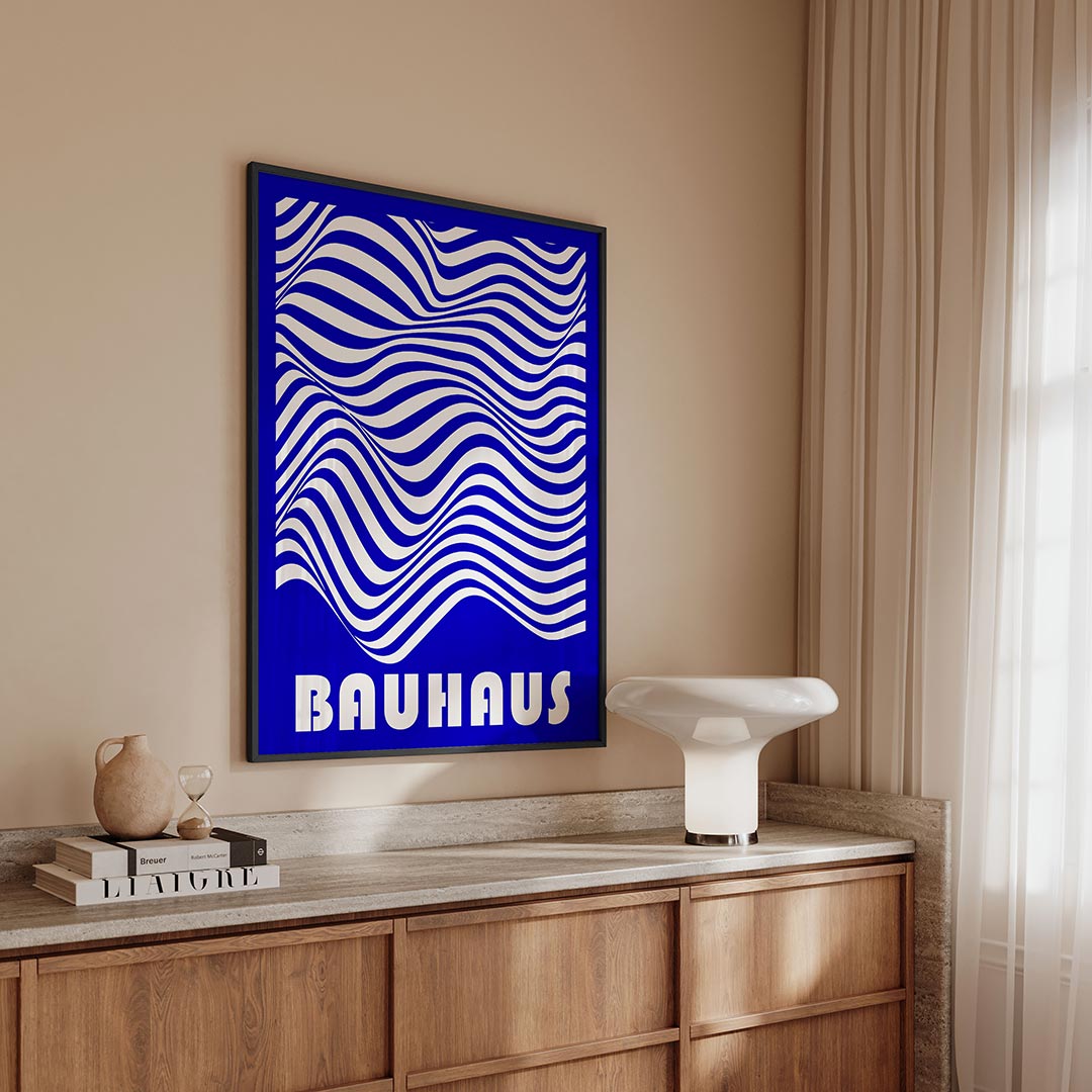 Golvend lijnenspel Poster
