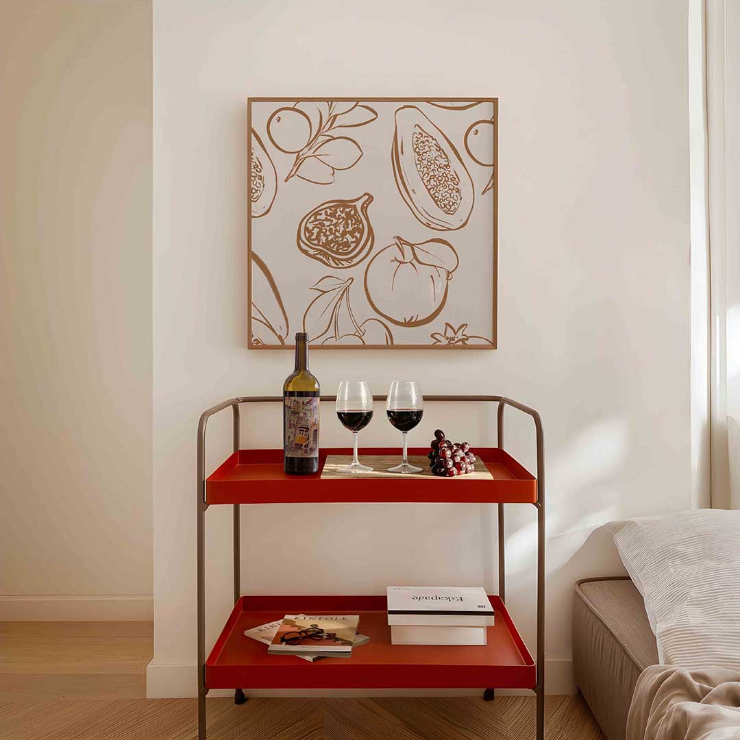 Fruit en bladeren Poster