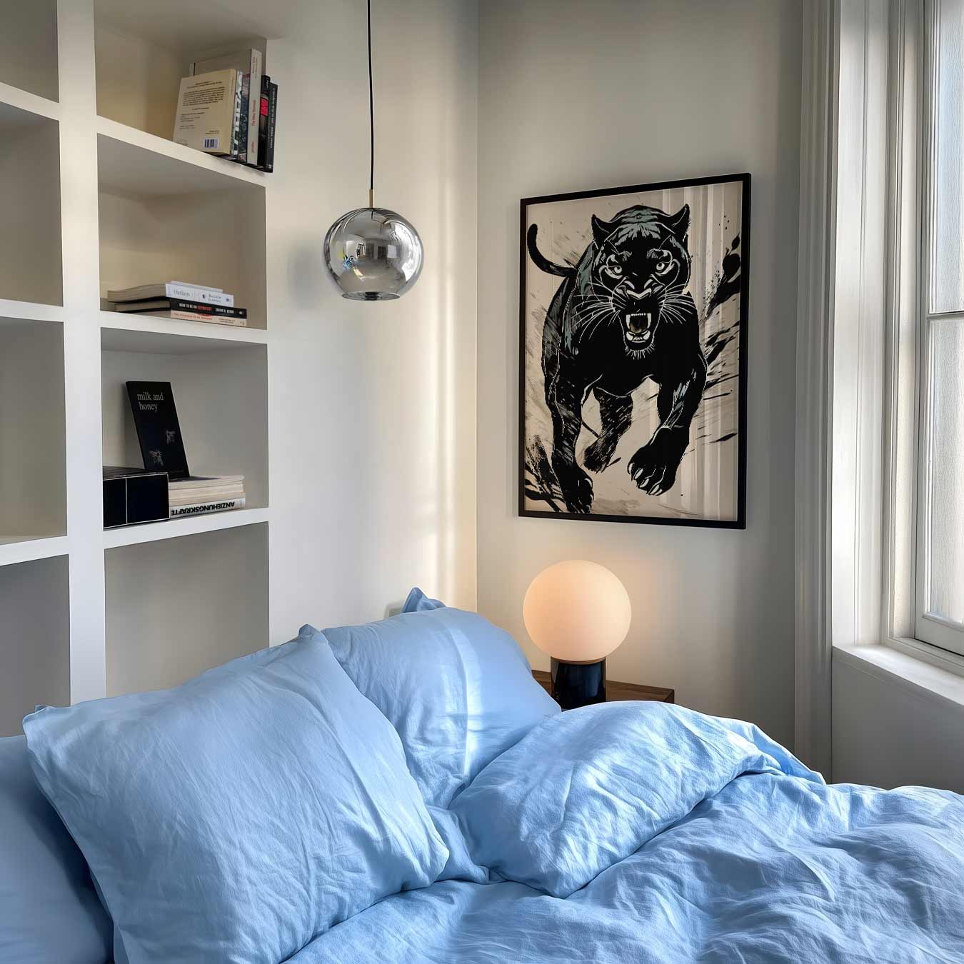 Stoere Panter Kunstposter-WallArtistic