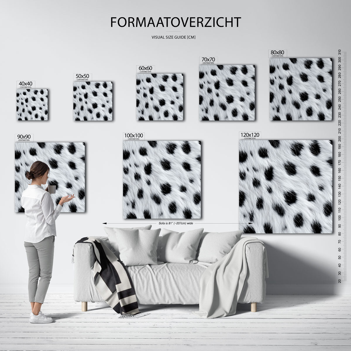Gevlekte vacht Poster