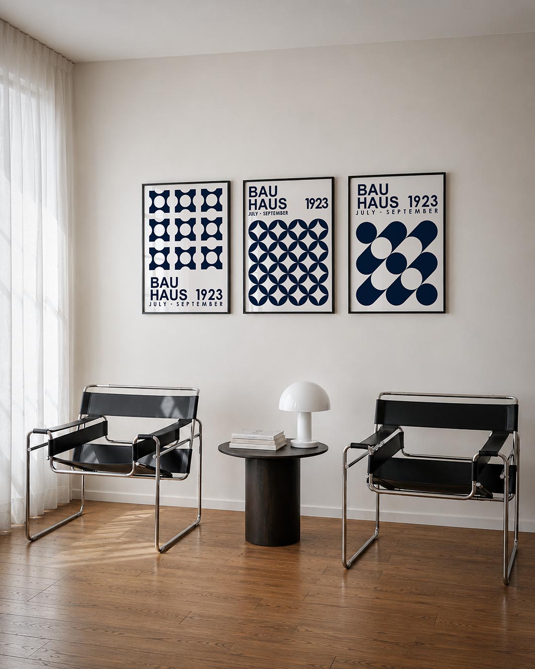 Cirkelpatroon en tekst Posterset