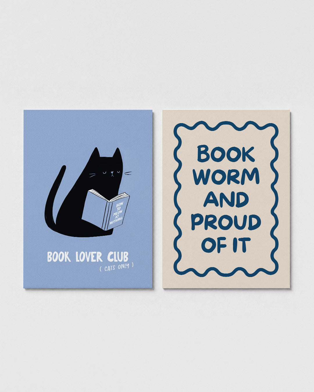 Katten en boeken Posterset
